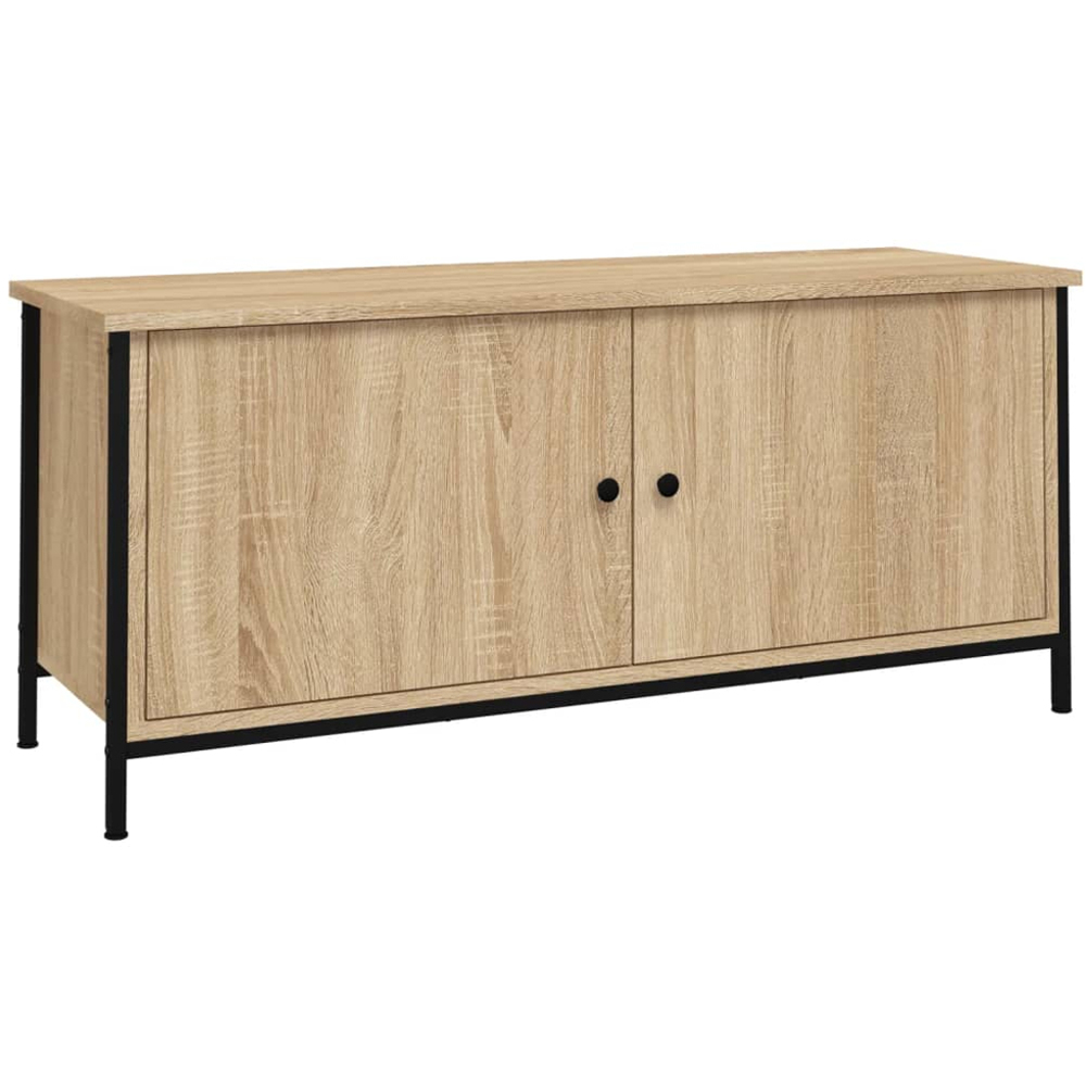 vidaXL 2 Door Sonoma Oak Industrial Style TV Cabinet Image 2