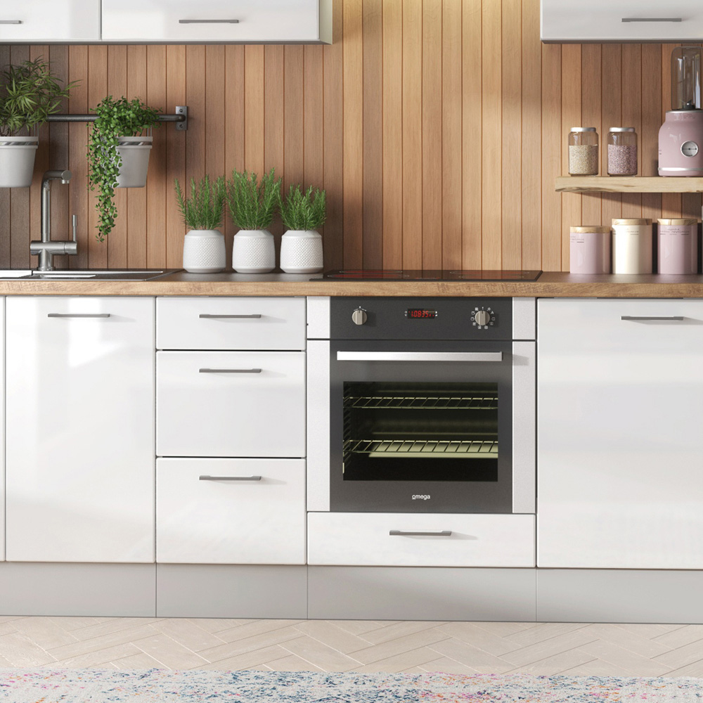 Impact Furniture Ella White Gloss Complete Kitchen Cabinet Set of 11 Image 2
