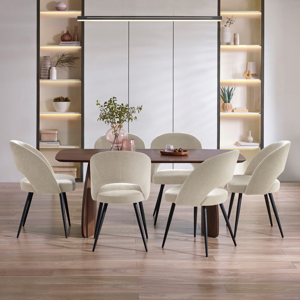 Julian Bowen Ella Set of 2 Calico Dining Chairs Image 6