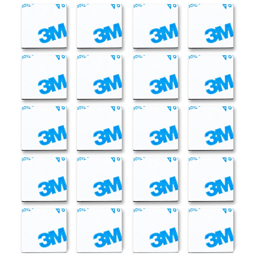 St Helens Grey Double-Sided Square Adhesive Mounting Pads 1cm 20 Pack Image 1