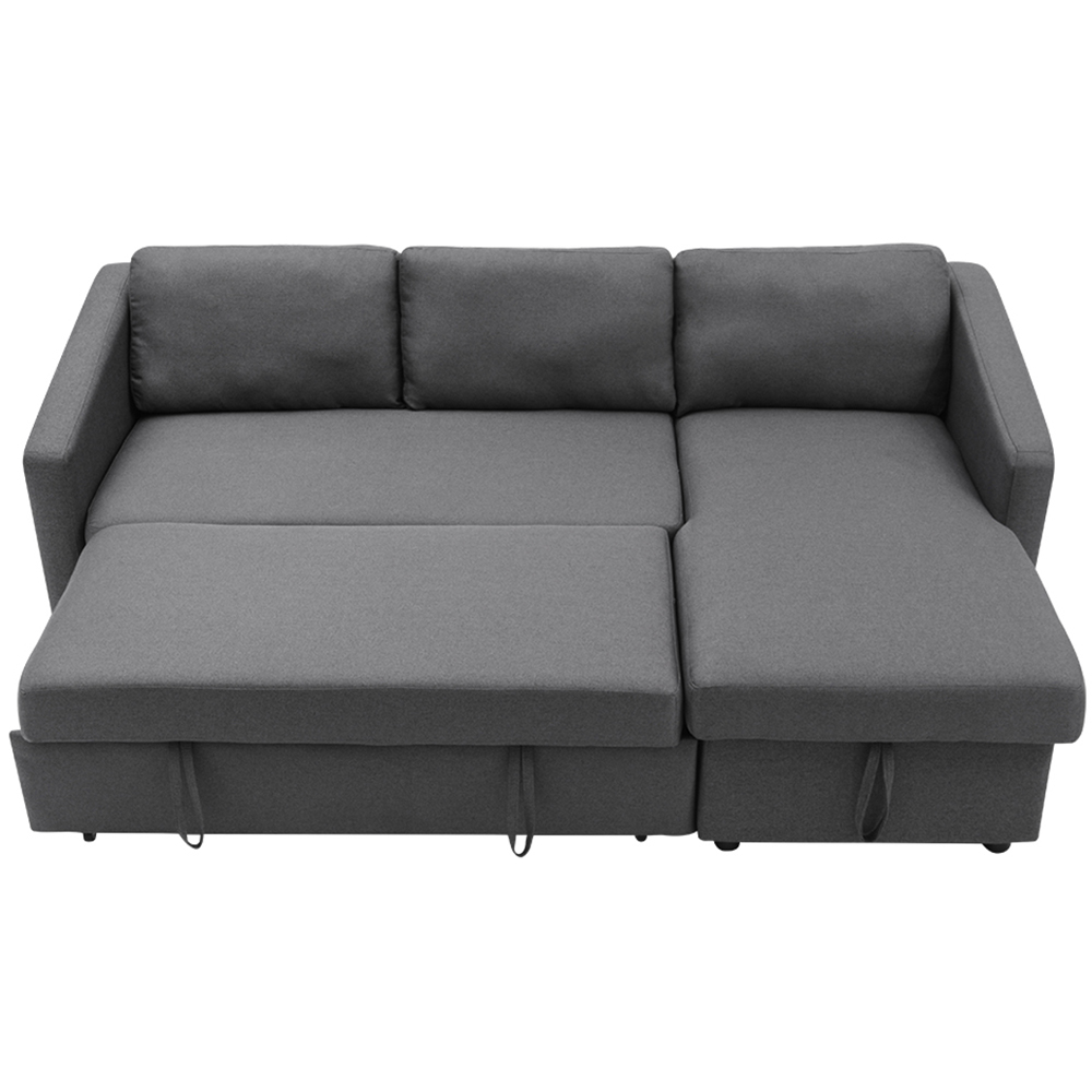 Living and Home 3 Seater Corner Sofa Bed with Storage Image 3