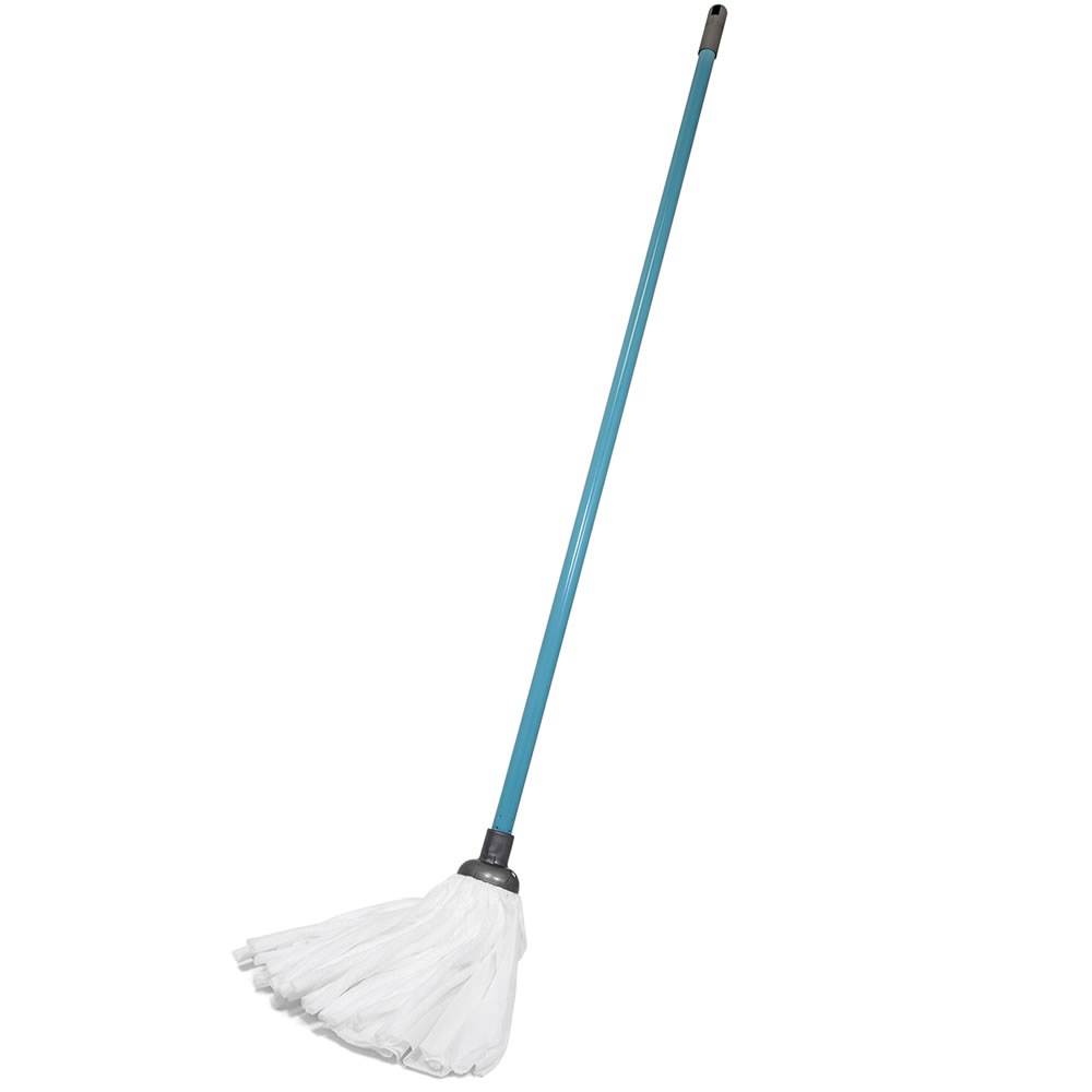wilko viscose mop with handle teal wilko