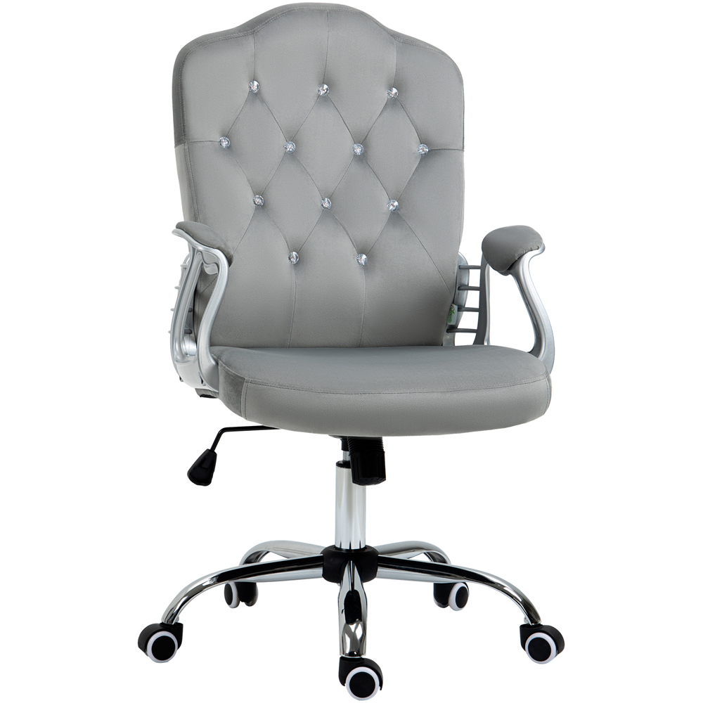 Vinsetto Grey Adjustable Office Chair Image 2