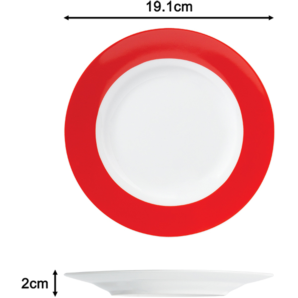 Waterside Geo Red and White 16 Piece Dinner Set Image 4