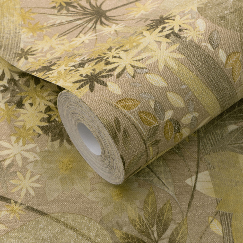 Erismann Secret Grove Ochre Wallpaper Image 2