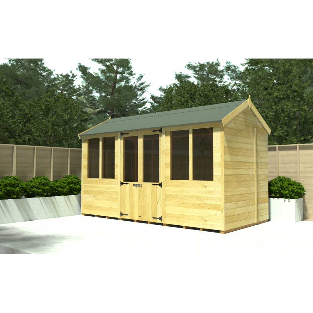 DIY Sheds 20 x 8ft Tongue and Groove Timber Apex Summerhouse Image 2