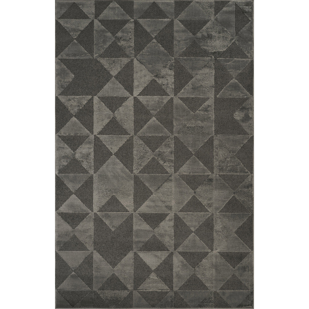 Desire Rugs Hamilton Dark Grey Geometric Triangle Mosaic Rug 160 x 230cm Image 1