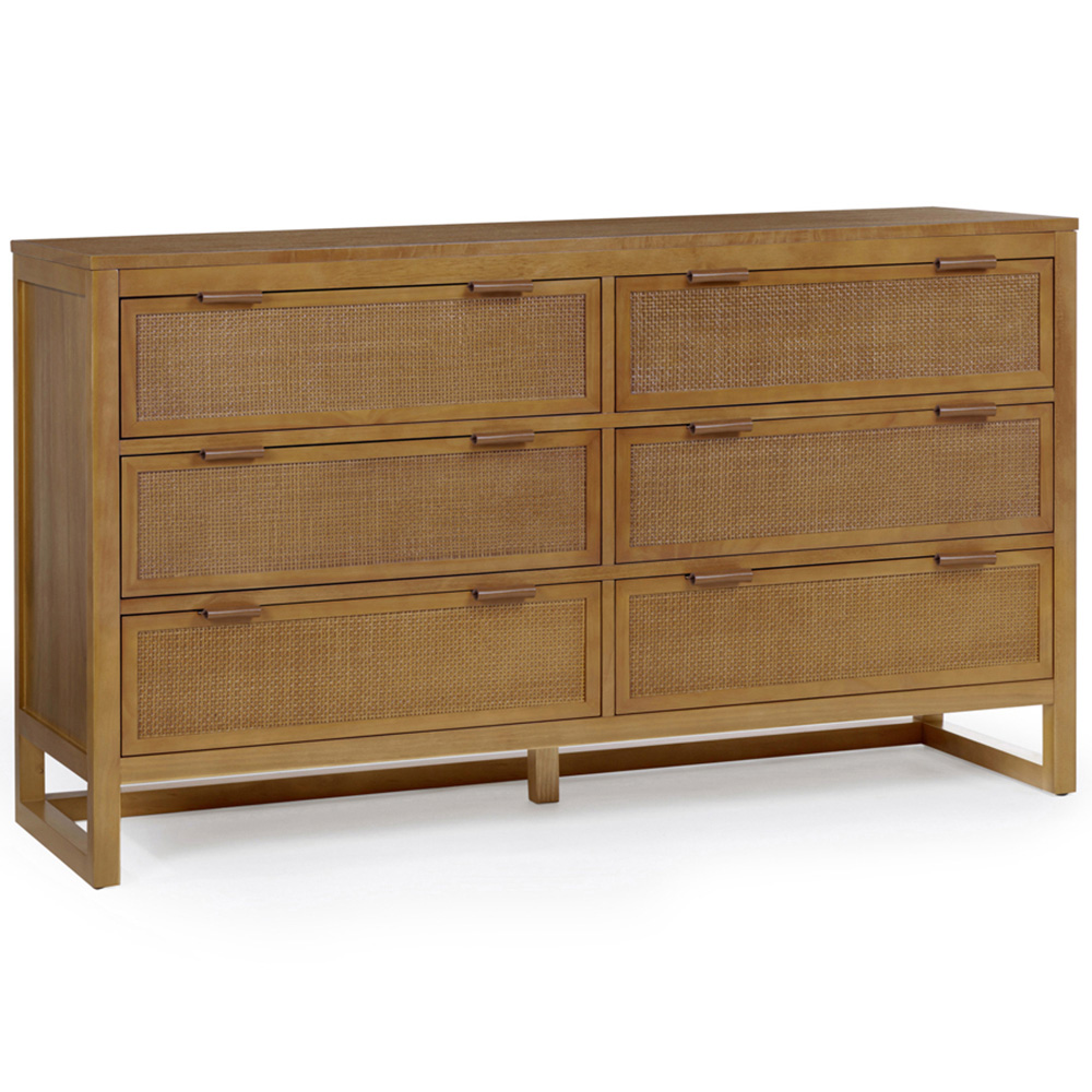 Teamson Home Hatteras 6 Drawer Natural Dresser Image 2