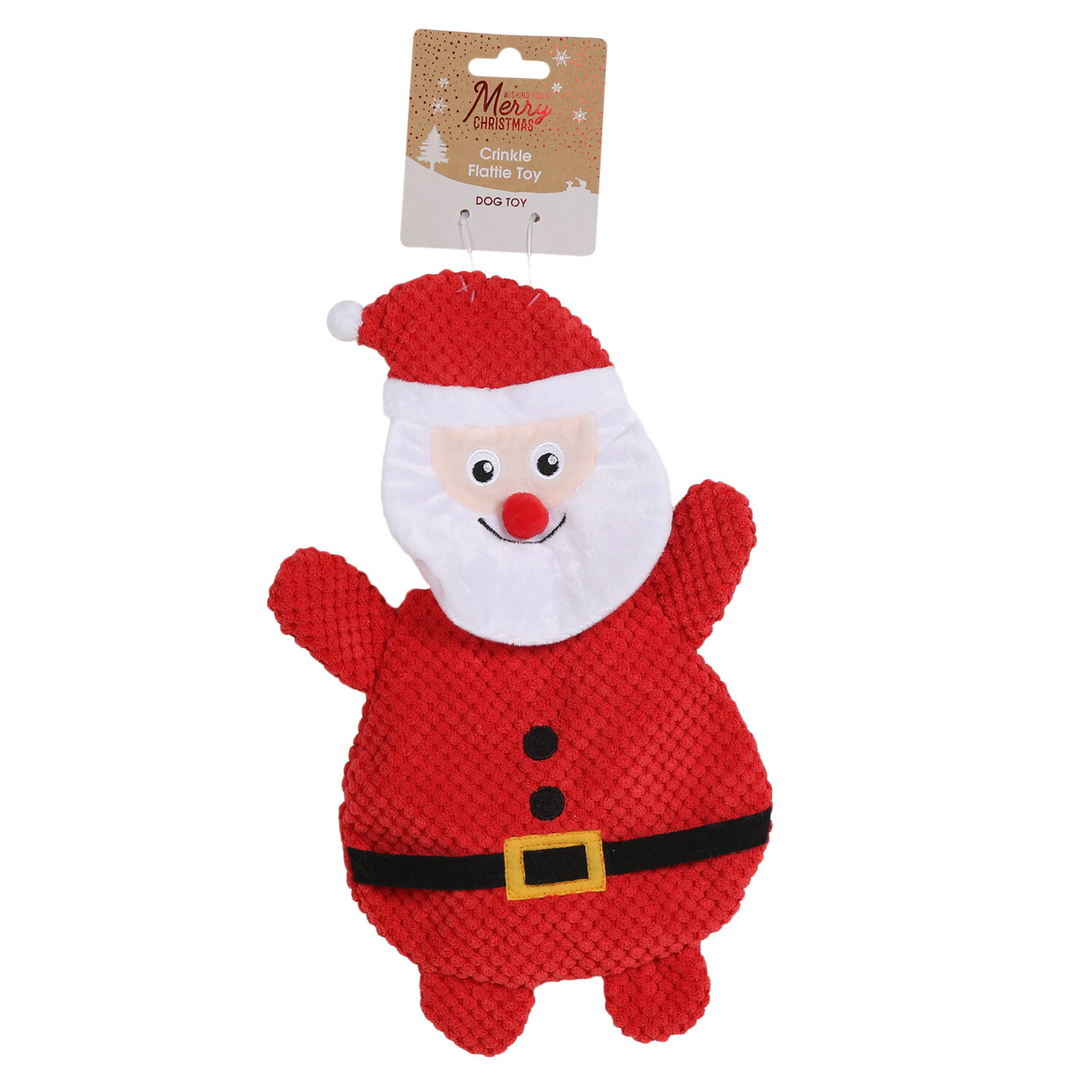 Single All I Want For Christmas Crinkle Dog Toy in Assorted styles Image 2