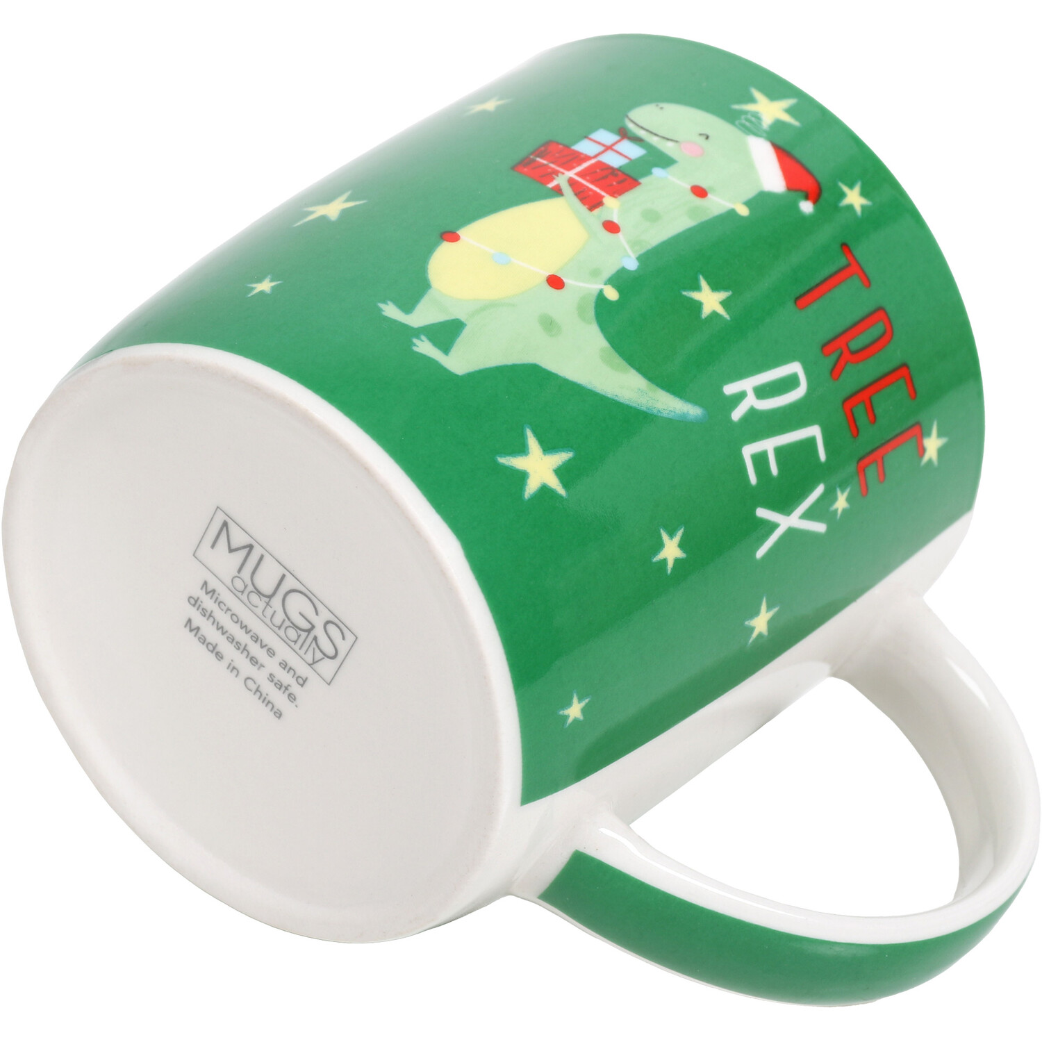 T-Rex Christmas Mug Image 4