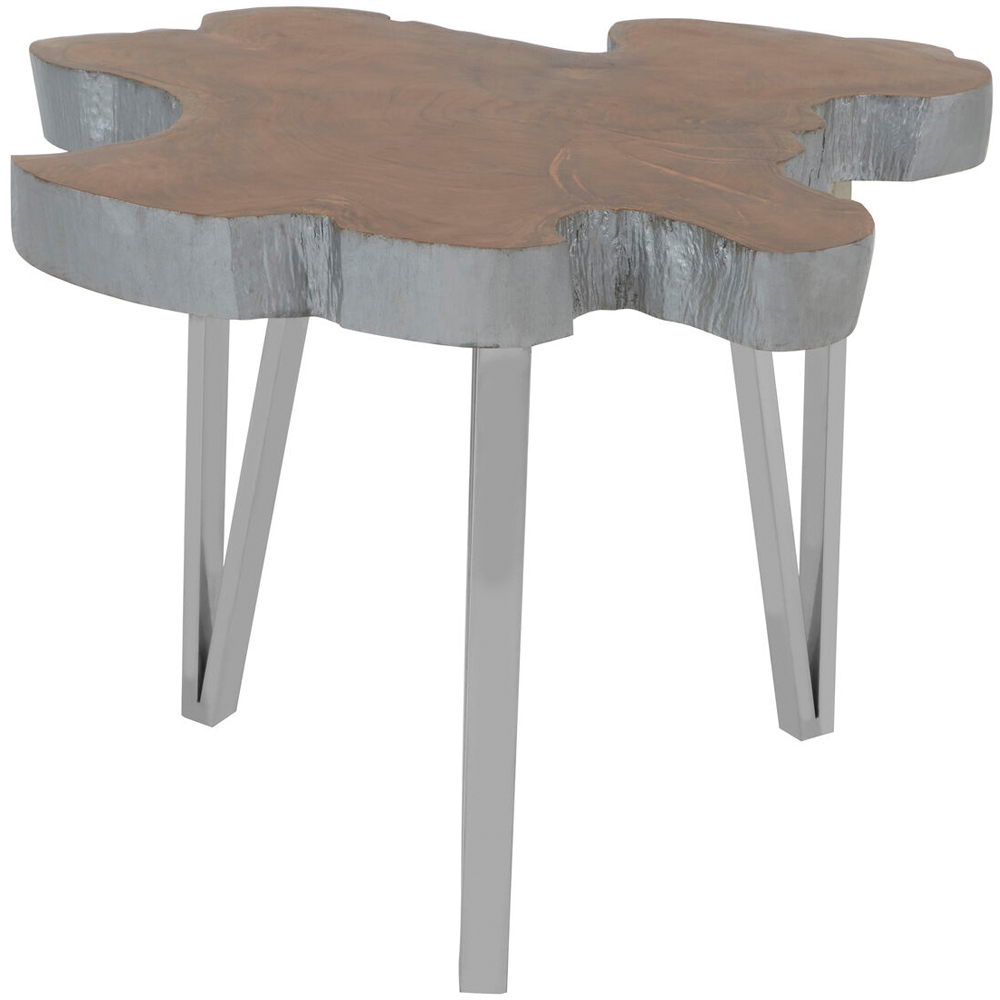 Premier Housewares Surak Teak Wood Medium Side Table Image 2
