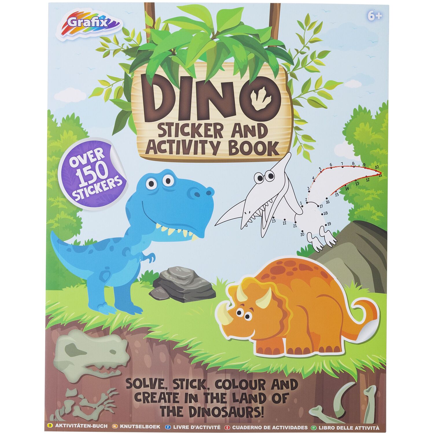 Grafix Dinosaur Sticker and Activity Book Image 1
