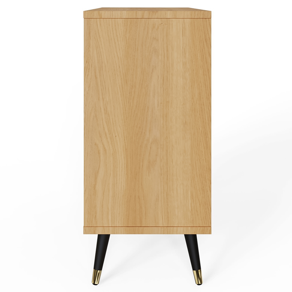GFW Amara 2 Door Oak Geometric Accent Sideboard Image 5