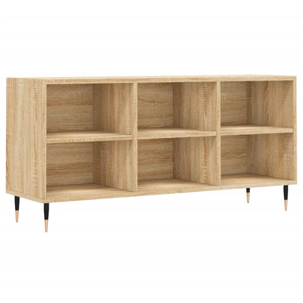 vidaXL 6 Shelf Sonoma Oak TV Cabinet Image 2