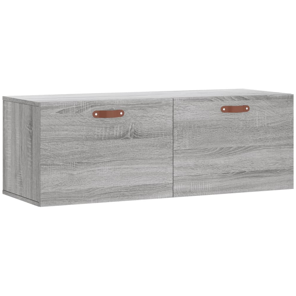 vidaXL 2 Door Grey Sonoma Oak Wall Cabinet Image 2