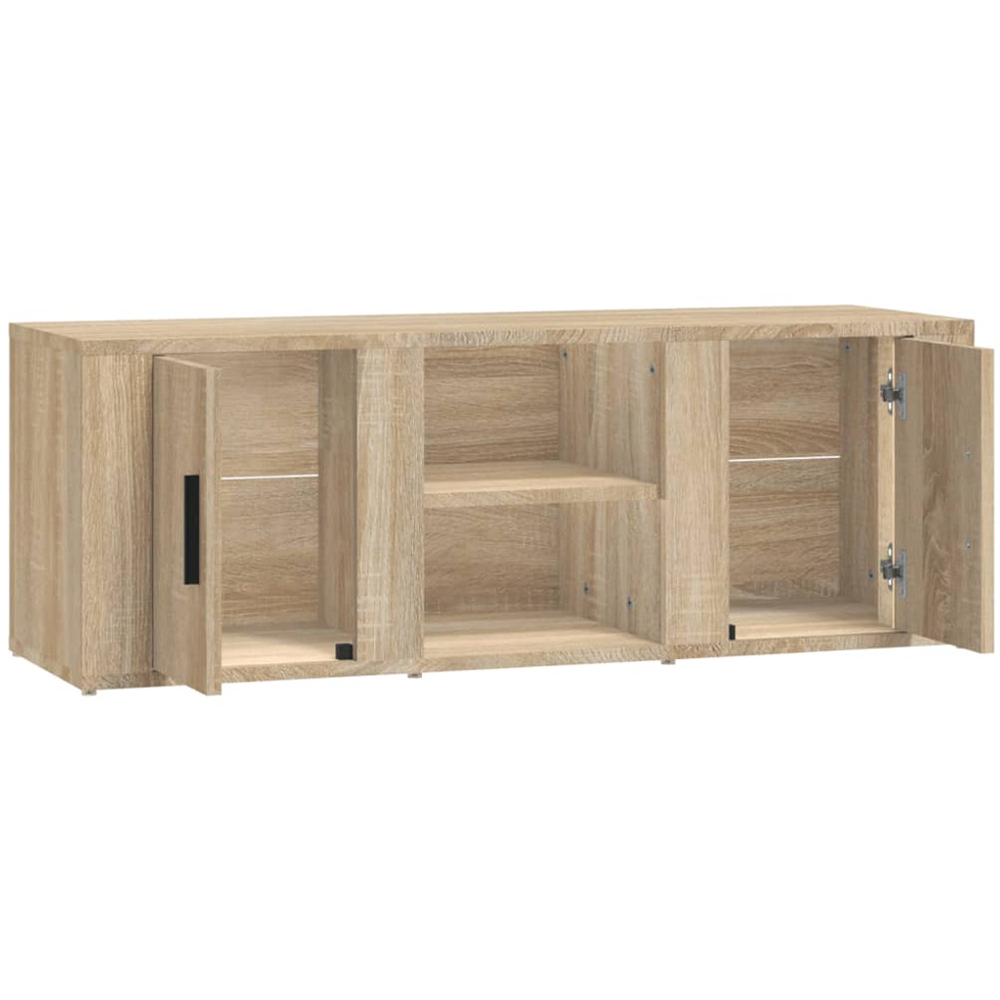 vidaXL 2 Door 2 Shelf Sonoma Oak TV Cabinet Image 3