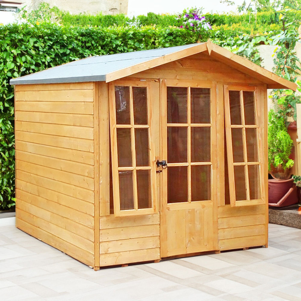 Shire Elton 7 x 6ft Shiplap Apex Summerhouse Image 2