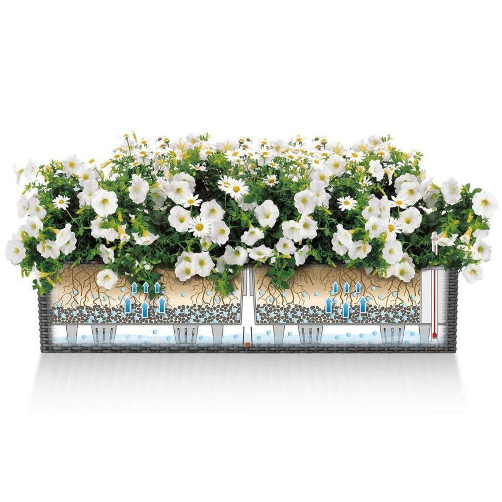 Lechuza Balconera Colour 80 Graphite Black Self-Watering Planter 19cm Image 3