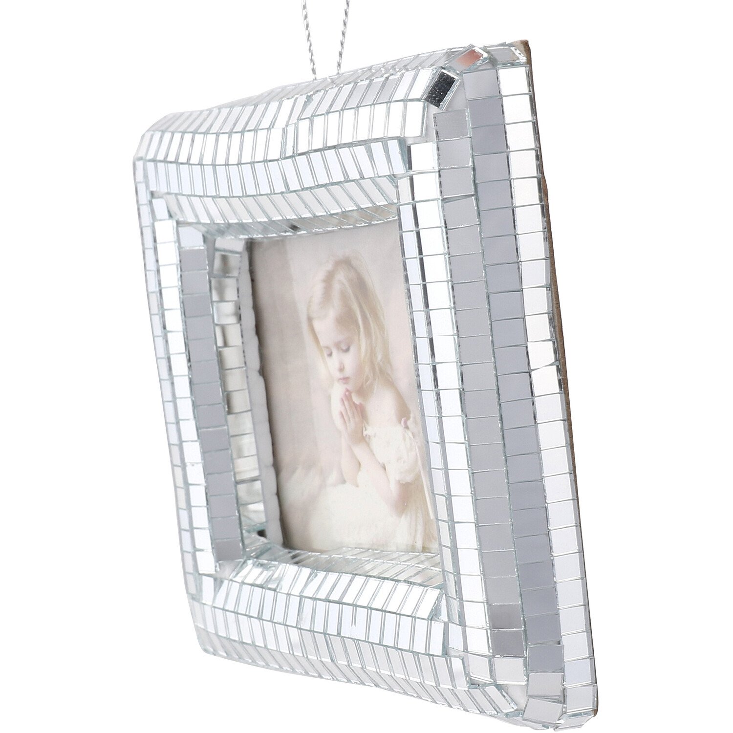Disco Hanging Photo Frame - Silver Image 4