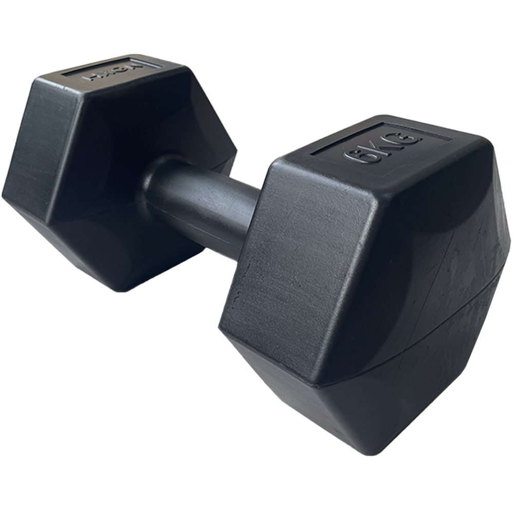 HXGN Black Hex Dumbbell 6kg 2 Pack Image 2