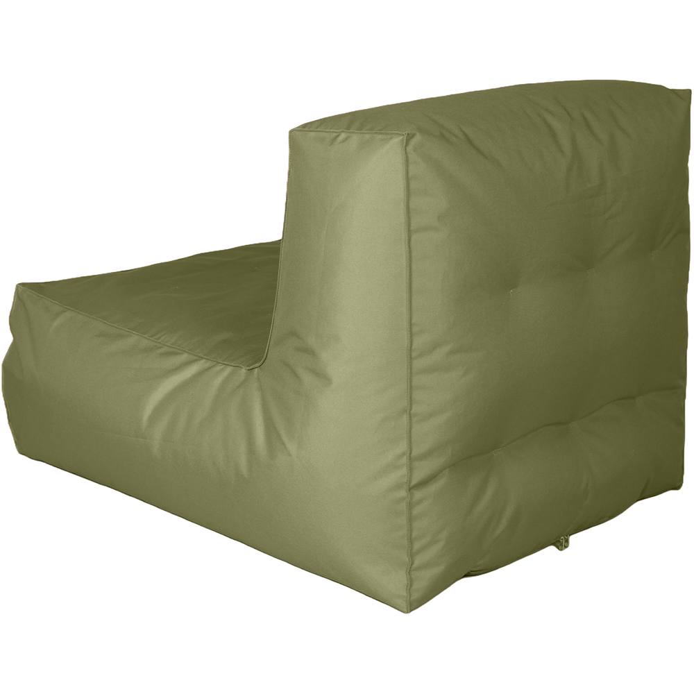 Kaikoo Khaki Lounger with Footstool Image 3