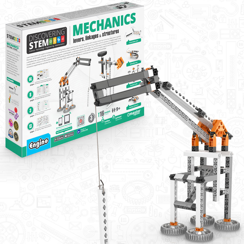 Engino Stem Mechanics Levers Linkages and Structures Building Set Image 2