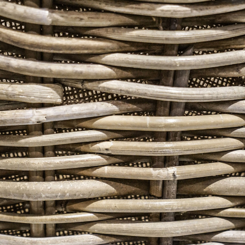 Ivyline Natural Wicker Oval Lined Log Basket Image 4