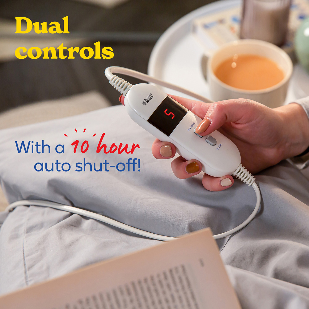 Russell Hobbs Double Sherpa Fleece Electric Blanket with 6 Heat Settings Image 5