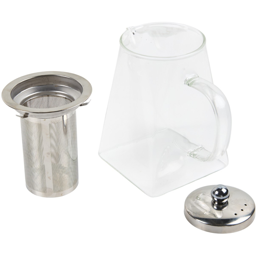 Glass Teapot with Tea Infuser Clear Image 3