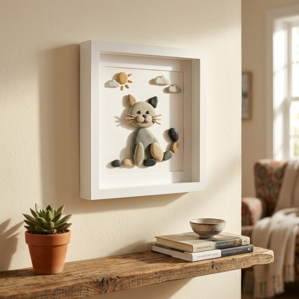 Nicola Spring White 3D Box Photo Frame 6 x 6 inch with Ivory Mount 4 x 4 inch 2 Pack Image 2