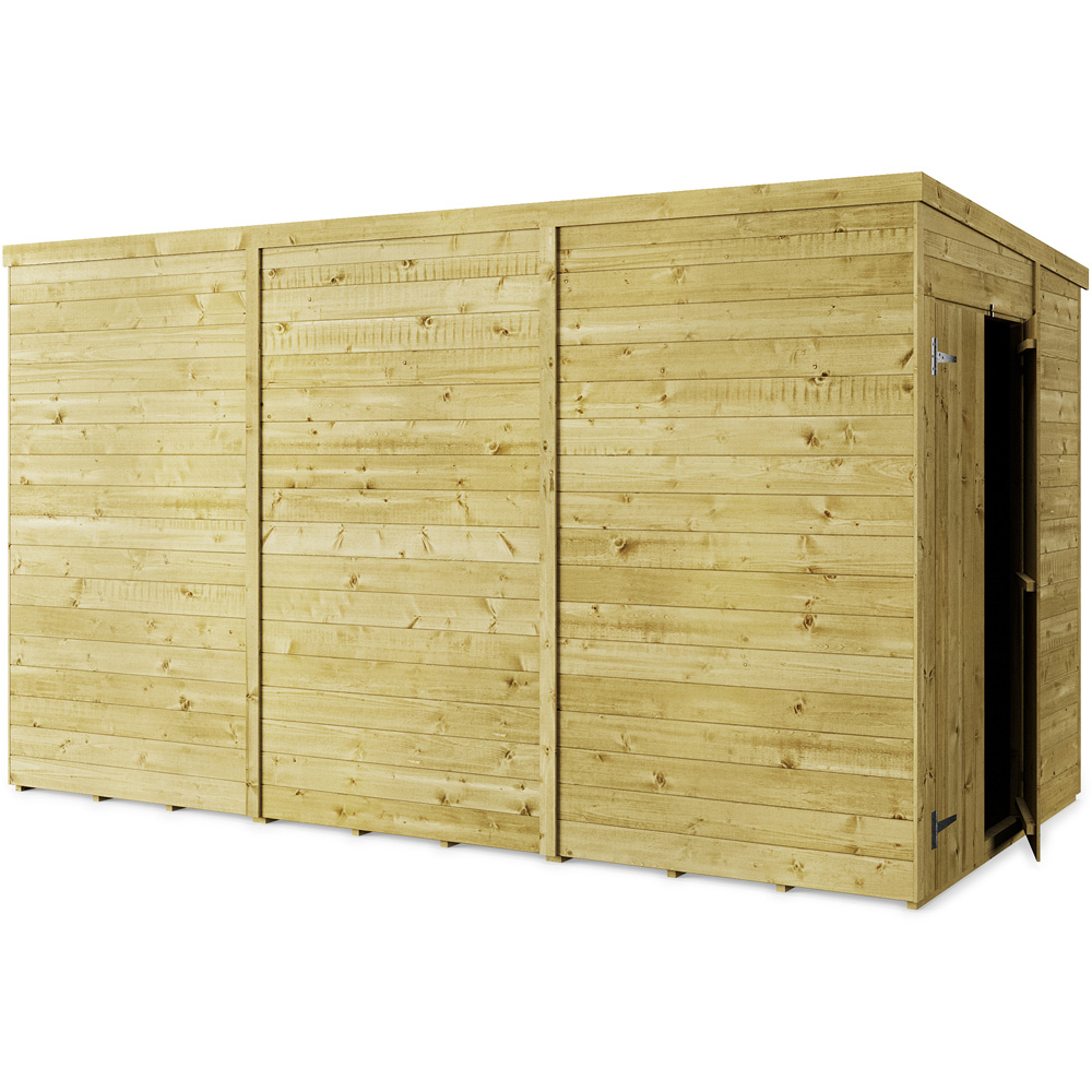 StoreMore 12 x 6ft Double Door Tongue and Groove Pent Shed Image 2