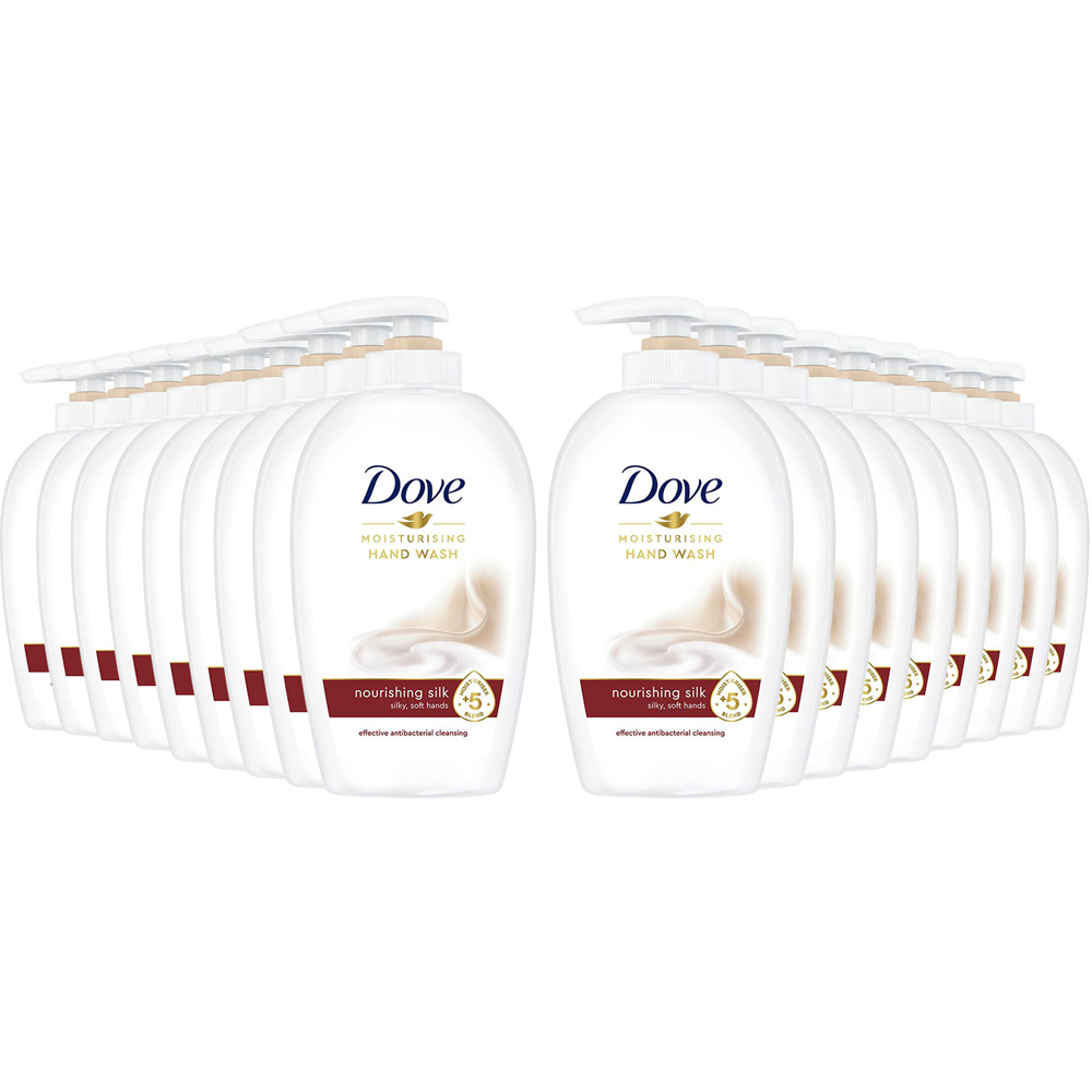 Dove Moisturising Nourishing Silk Hand Wash 250ml 18 Pack Image 1