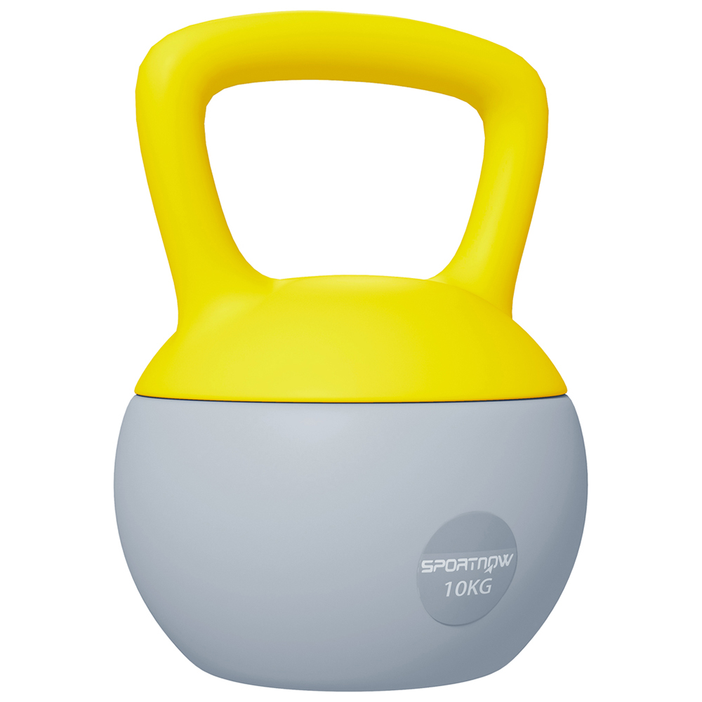 SPORTNOW Yellow and Grey Kettlebell 10kg Image 1