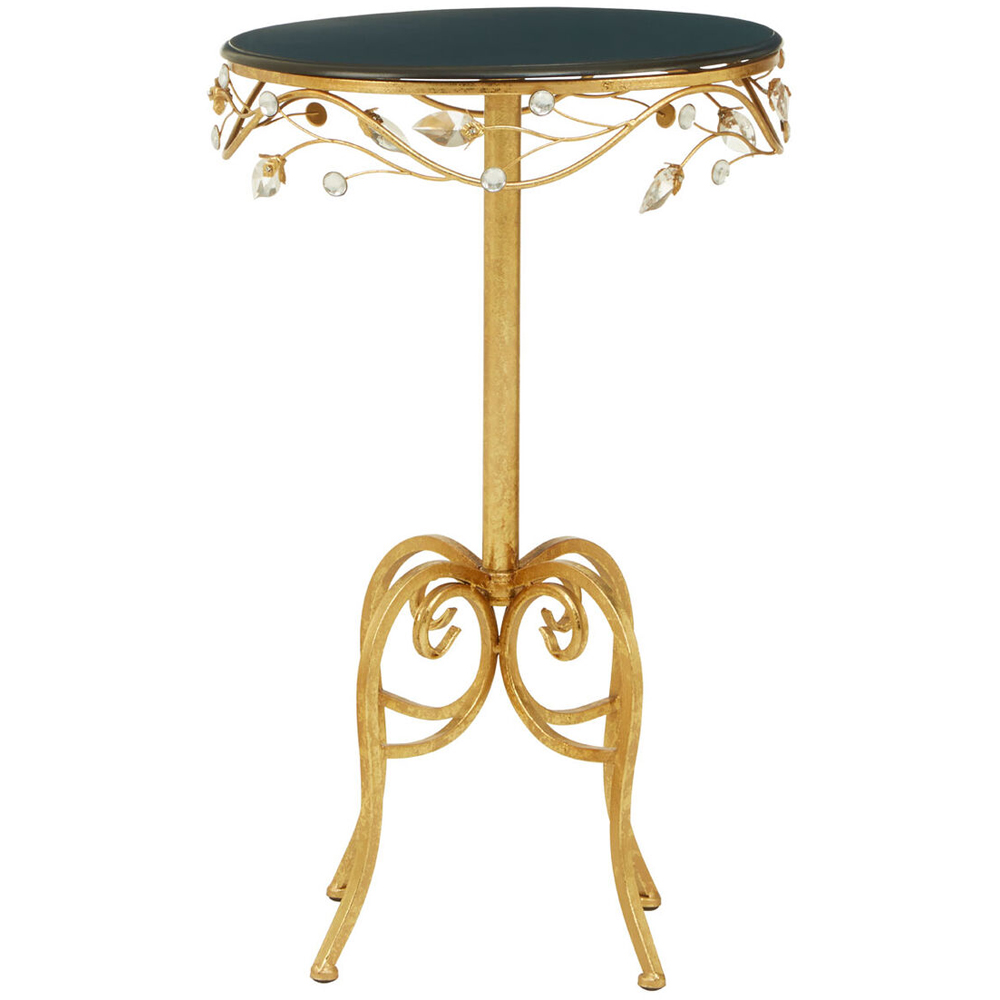 Premier Housewares Black Wooden Round Coffee Table Image 2