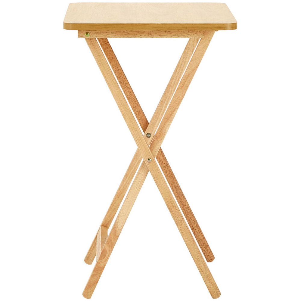 Premier Housewares Veneer Top Folding Side Table Image 3
