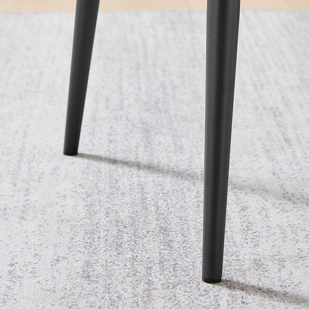 Furniturebox Cori Set of 2 Tan and Black Faux Leather Dining Chair Image 4