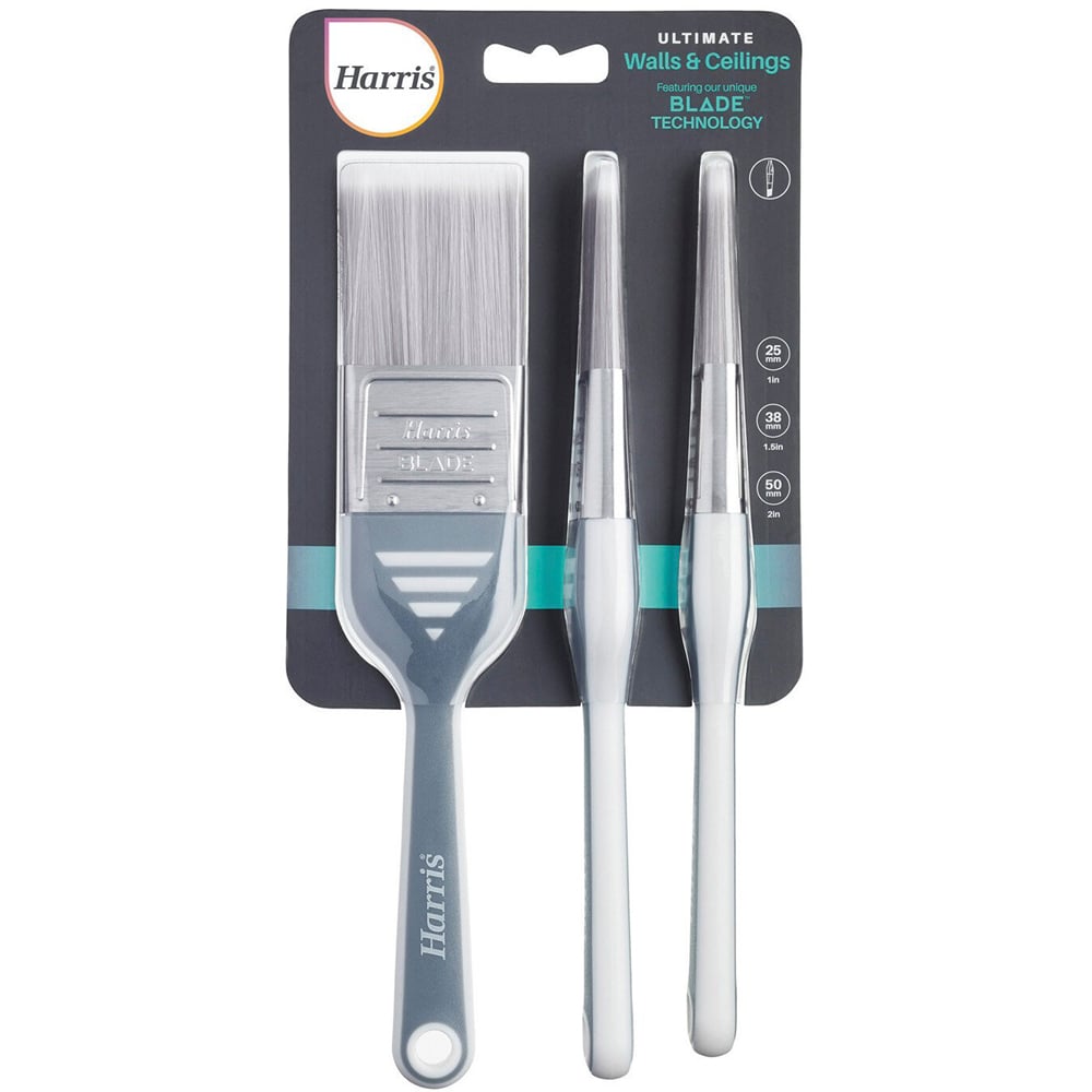 Harris Pack 3 Ultimate Walls and Ceilings Blade Paint Brush Set Image 1