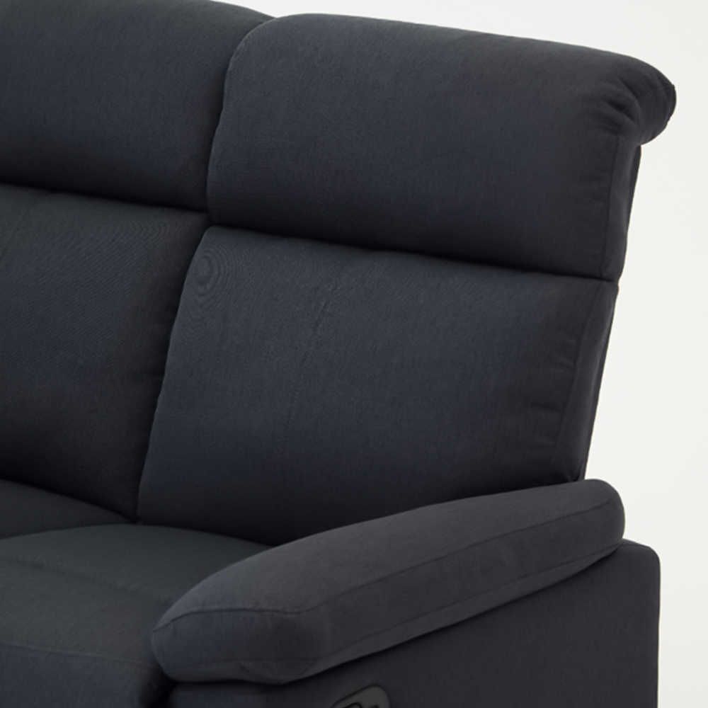 Home Detail Brody 2 Seater Dark Grey Manual Recliner Sofa Image 6