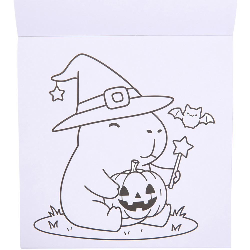 Halloween Capybara Cosy Colouring Book Image 2