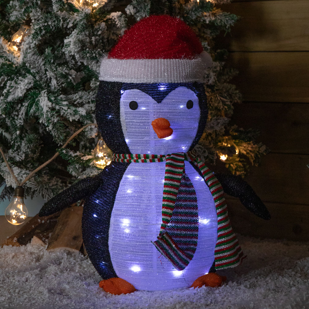Samuel Alexander 45 Cool White LED Light Up Pop up Penguin Christmas Decoration 72cm Image 8