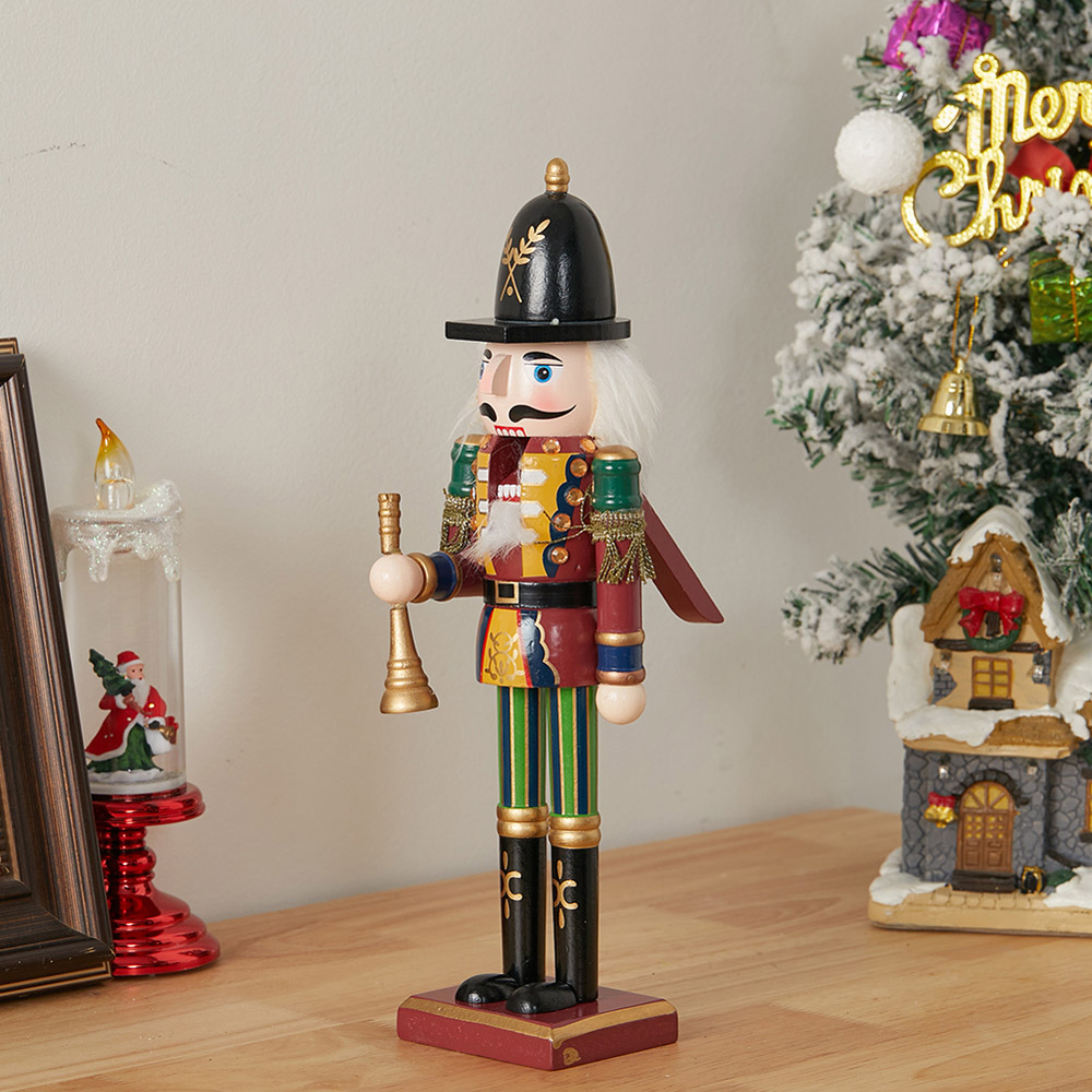Living and Home Wooden Nutcracker Soldier Christmas Ornament Image 6