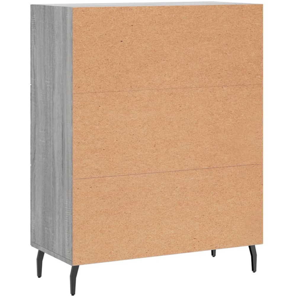 vidaXL 3 Drawer Grey Sonoma Sideboard Image 8