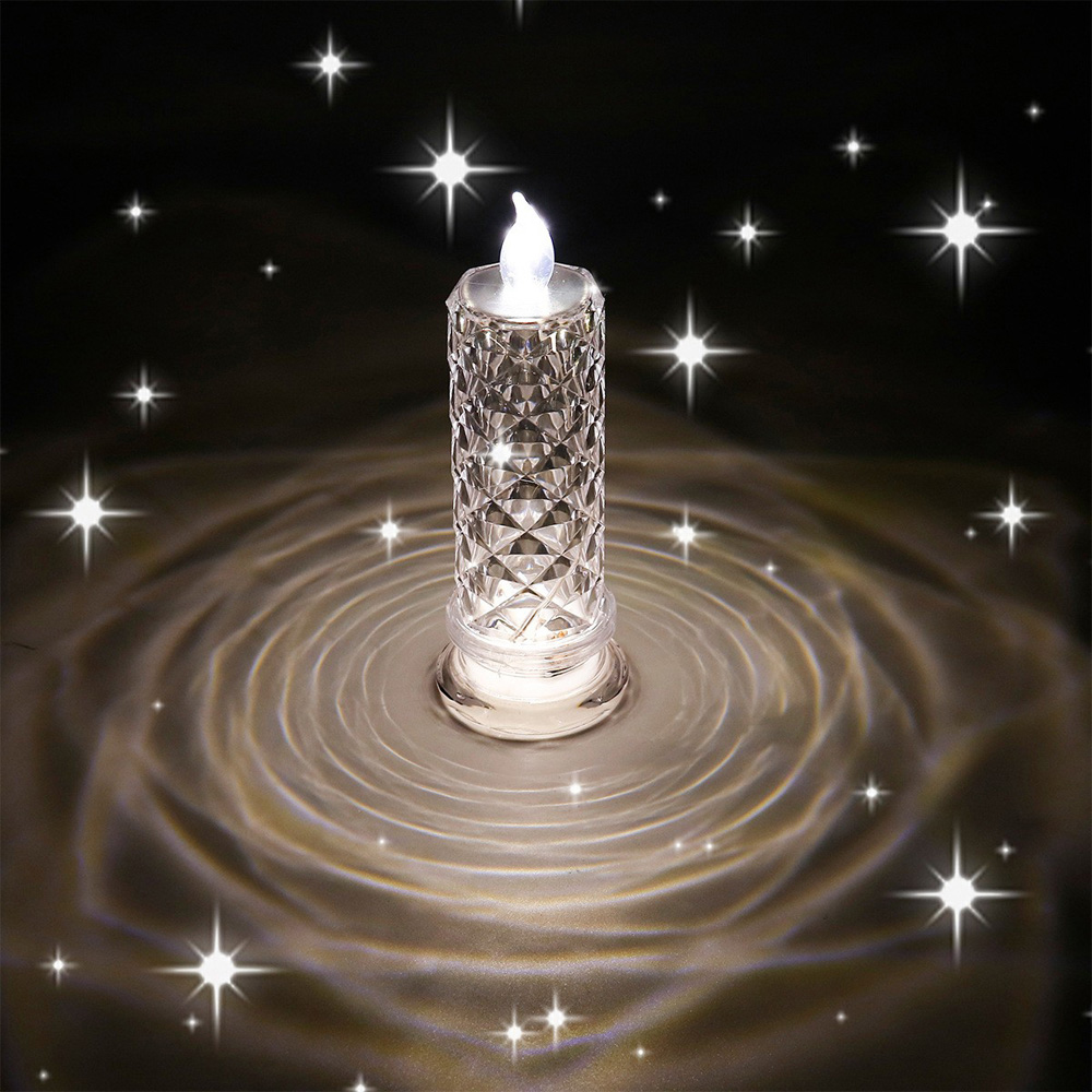 Avilo Clear LED Candle with Reflection 3 Pack Image 7