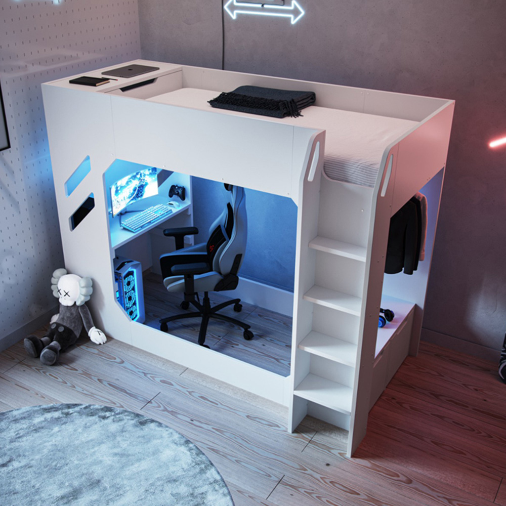 Recoil Shuttle Single White High Sleeper Image 6