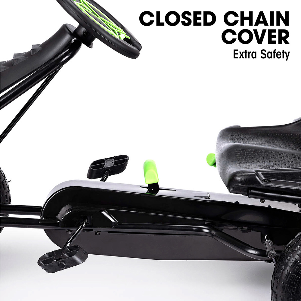 Xootz Viper Pedal Go Kart Green and Black Image 5