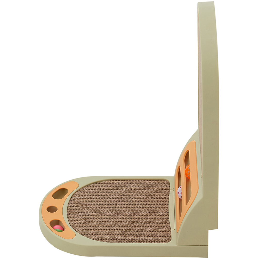 H&O Direct L-Shaped Cat Scratcher with Ball Track Image 2