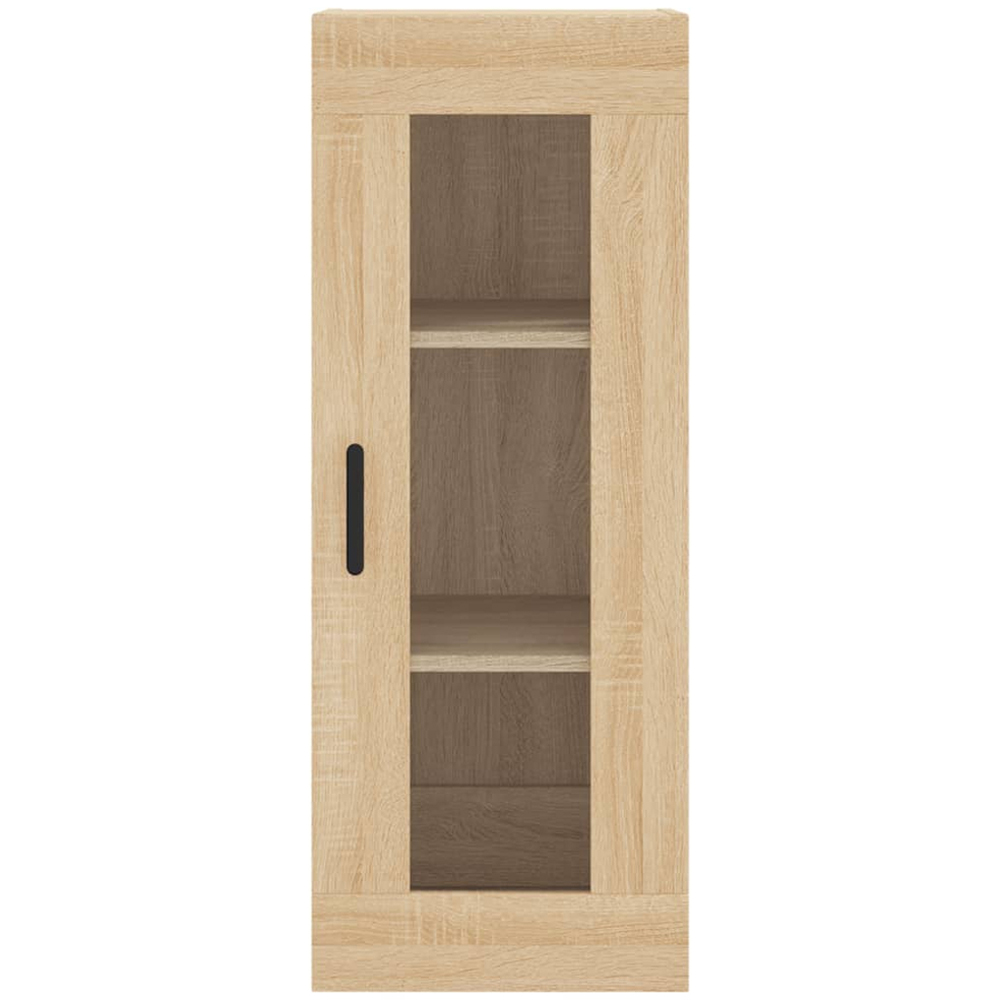 vidaXL Single Glass Door 3 Shelf Sonoma Oak Highboard Image 6