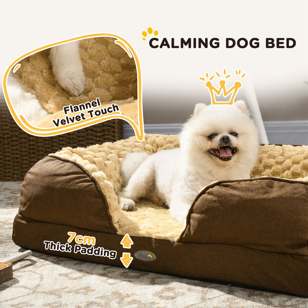 PawHut Brown Small Dog Bed Image 6