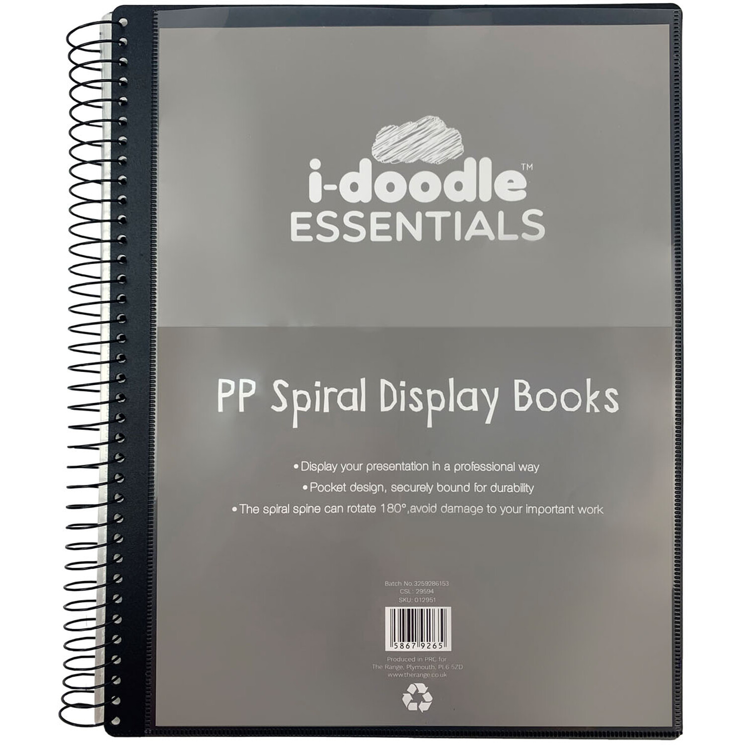 idoodle Essentials Spiral Display Book Image 1