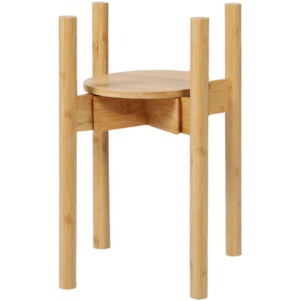 Levede Bamboo Adjustable Plant Stand 20-30cm Image 1
